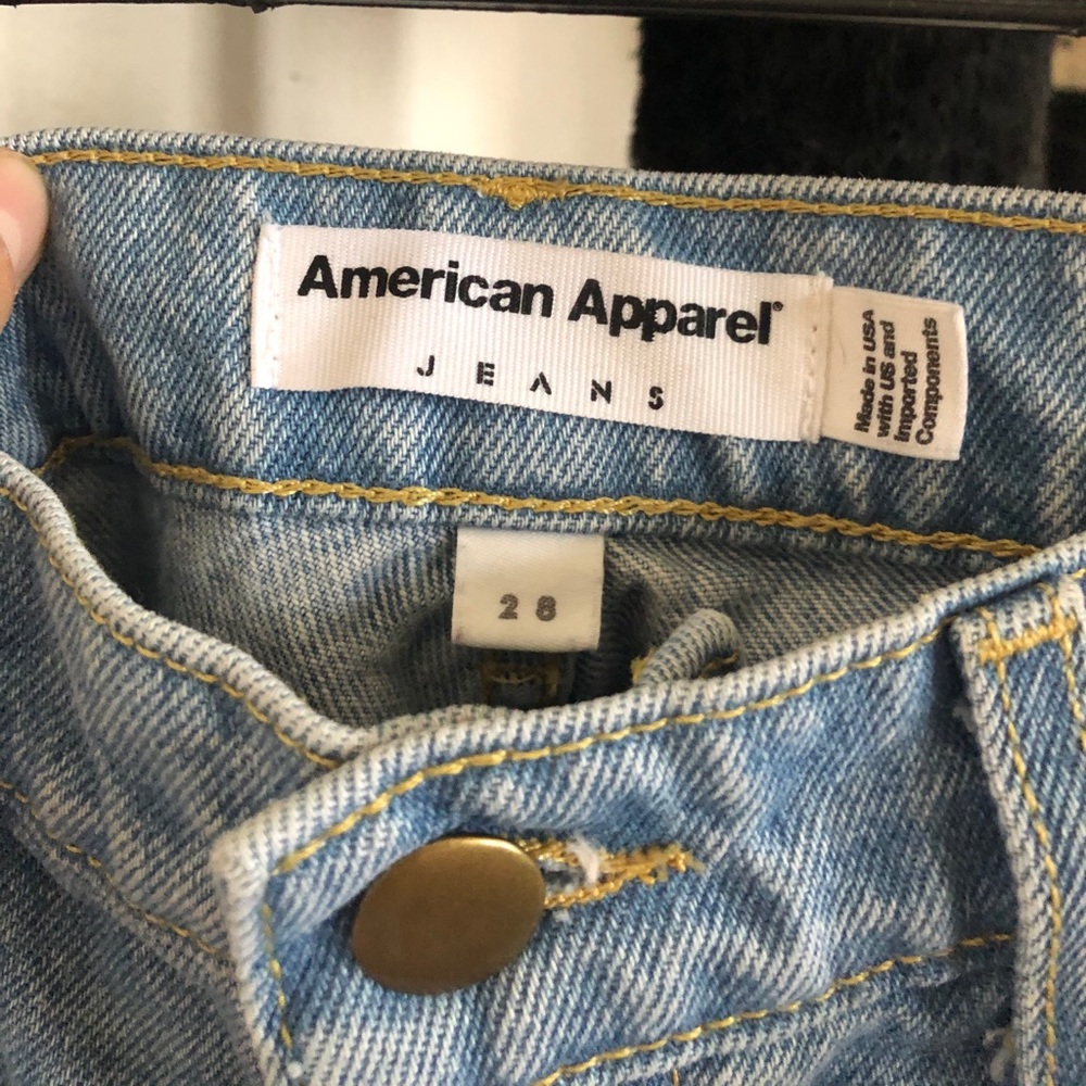 American Apparel Boyfriend Jeans- High Waisted